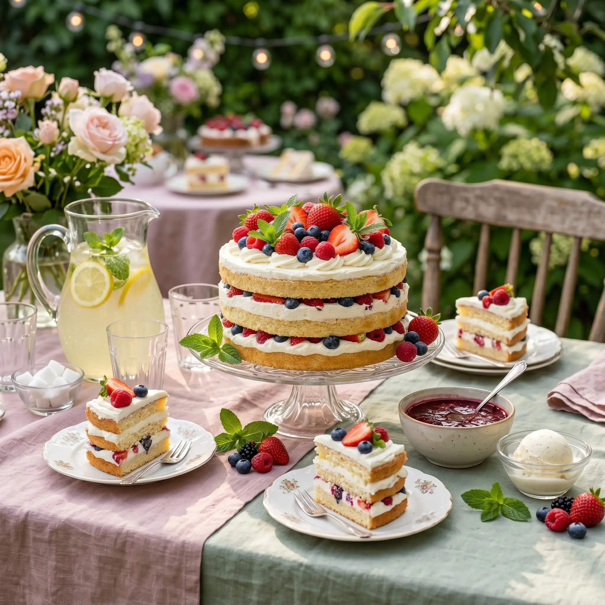 Whipped Cream Berry Cake
