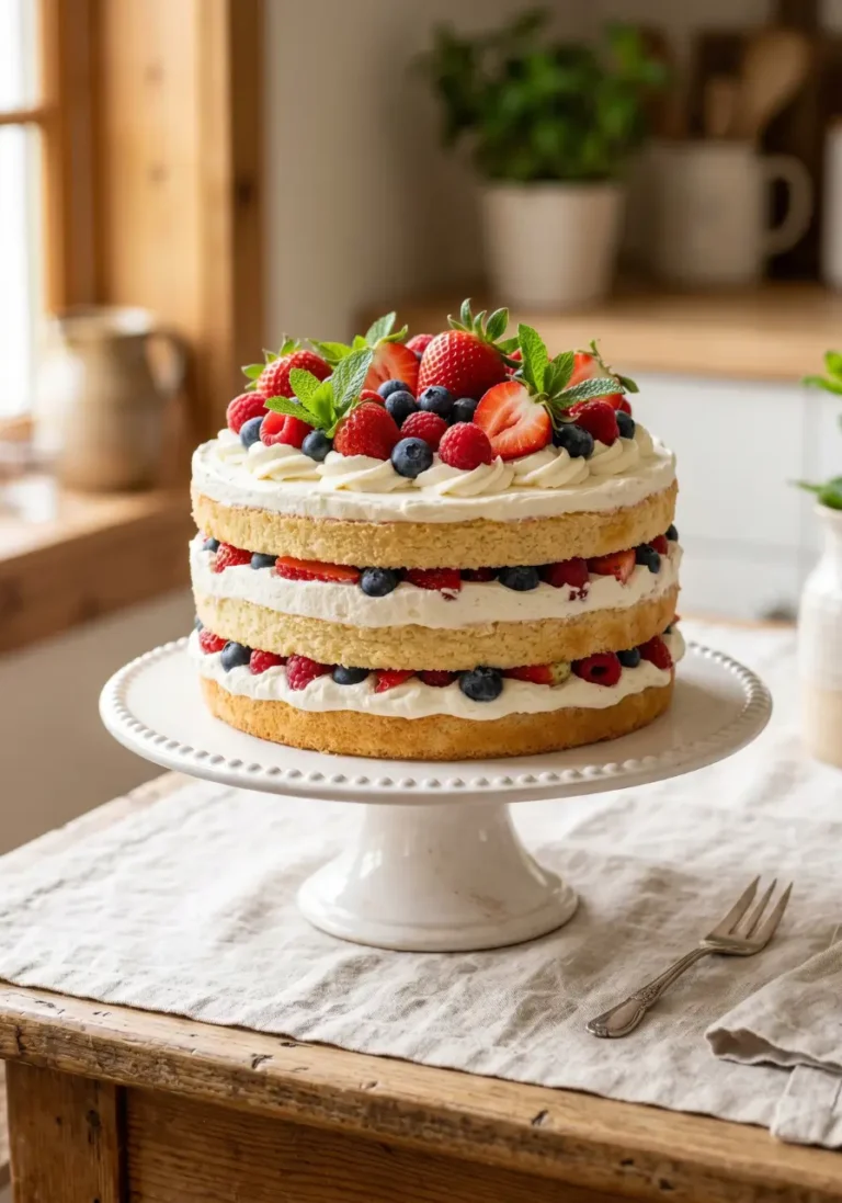 Whipped Cream Berry Cake