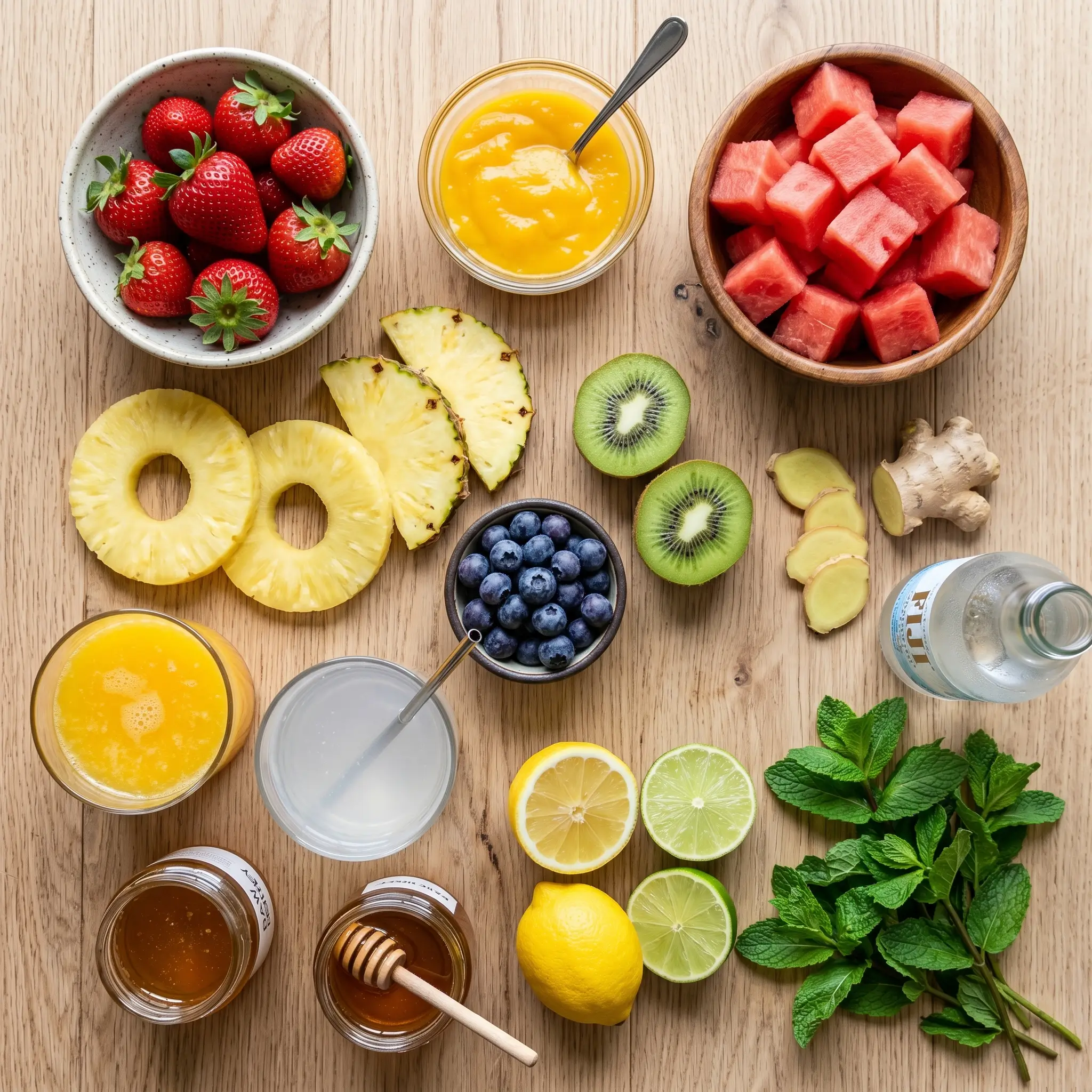 healthy fruit mocktail recipes