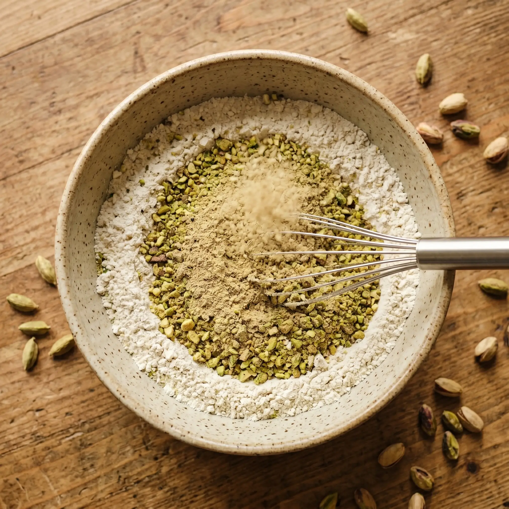 Brown Butter Cardamom Pistachio Cake