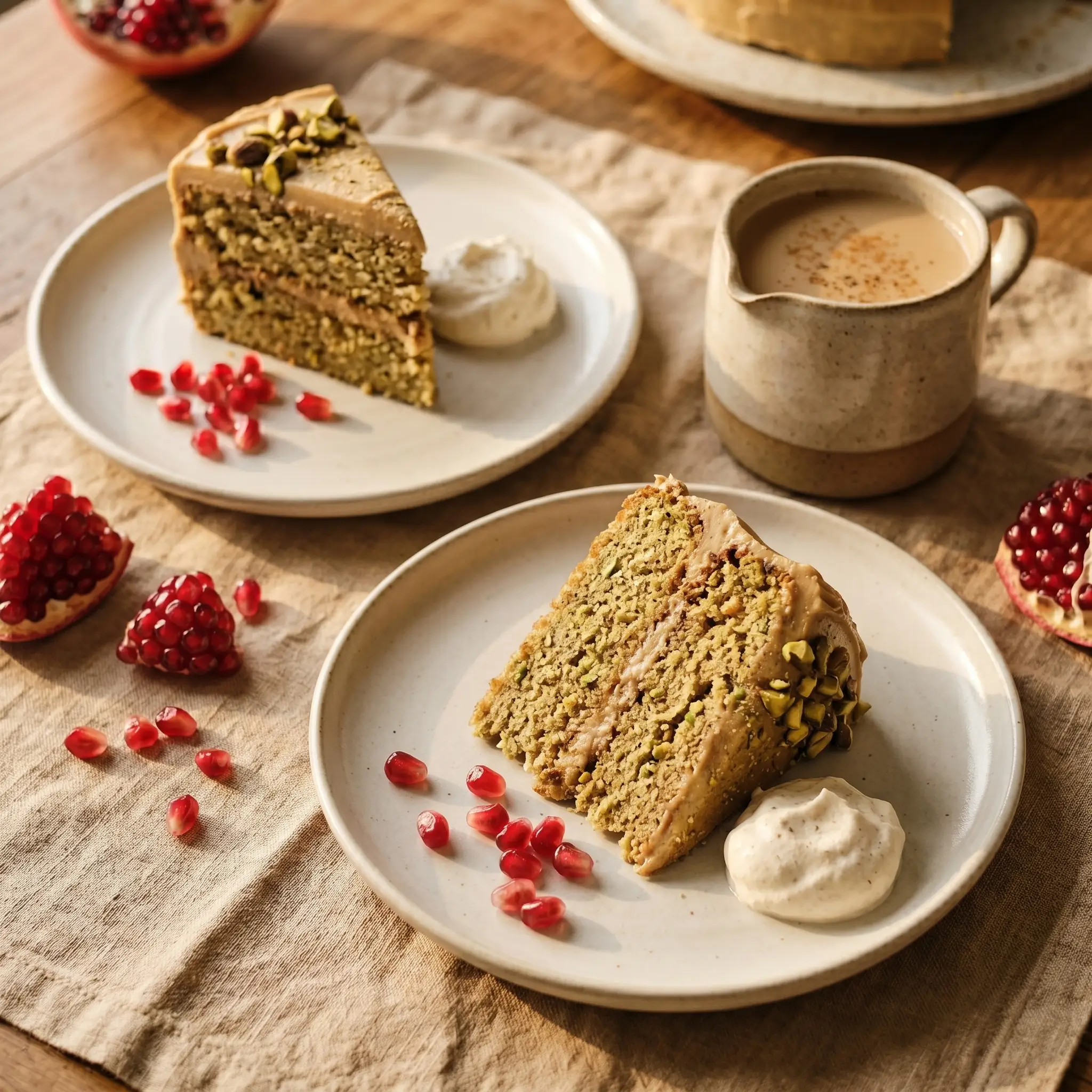 Brown Butter Cardamom Pistachio Cake