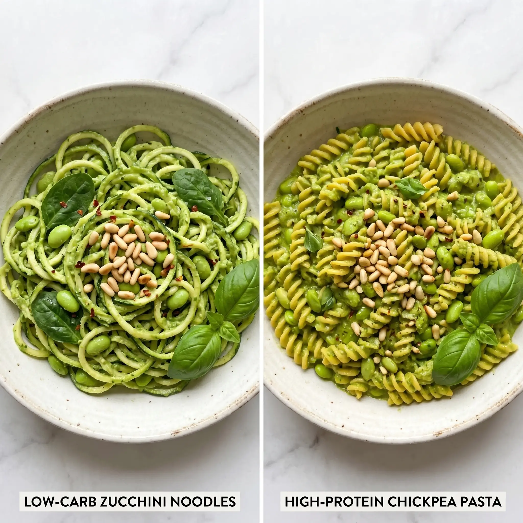 high protein green goddess pasta