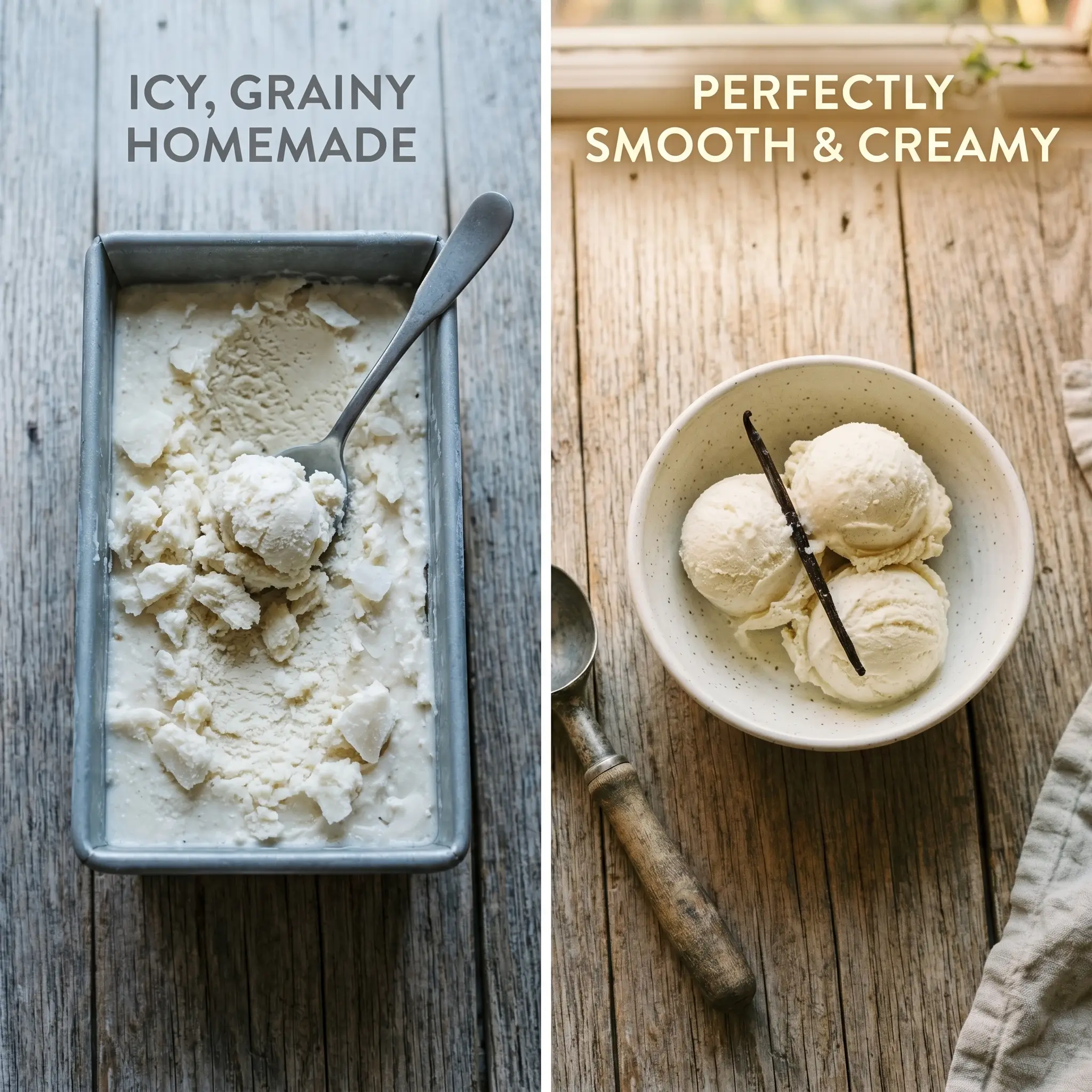 homemade vanilla ice cream