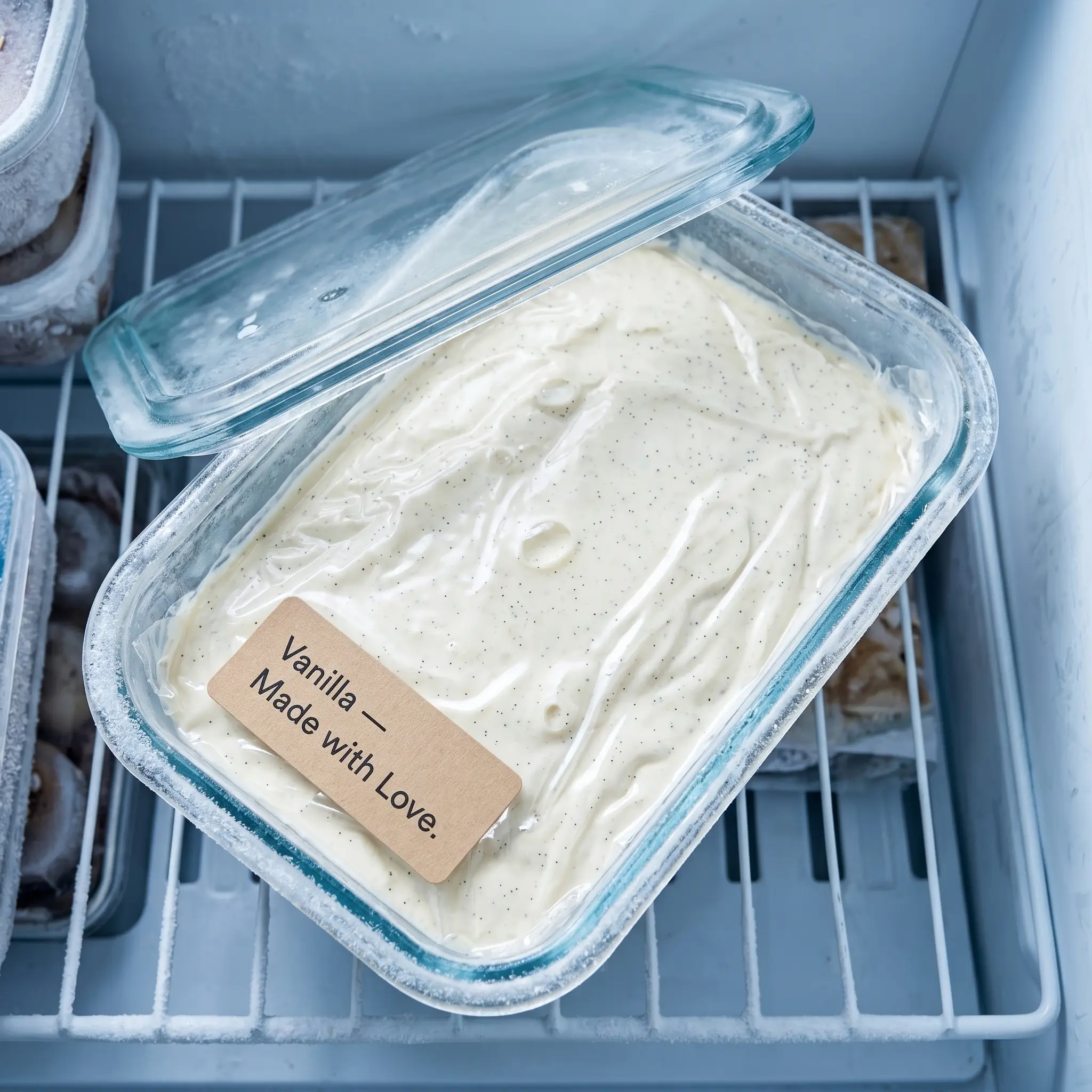 homemade vanilla ice cream